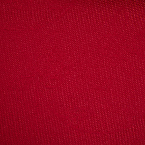 Fabric for table towels cotton and polyester - roses | Red