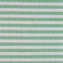 Tecido às Riscas Brancas para Calções de Banho | Verde Pastel - texland