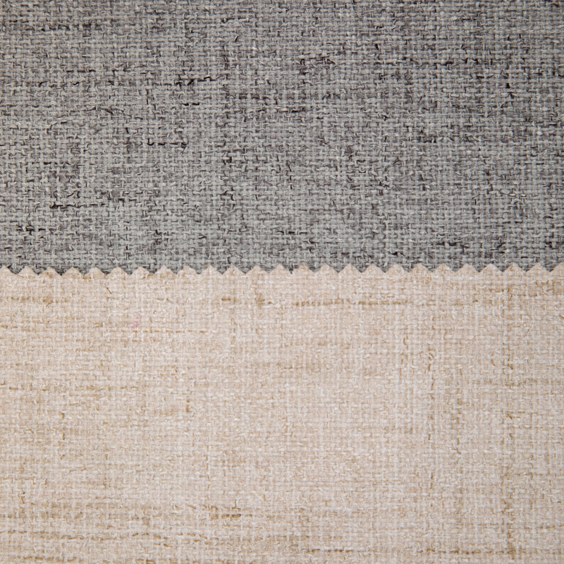 Blackout Fabric Curtain Linen Effect - Retardant to Flames | Dark beige