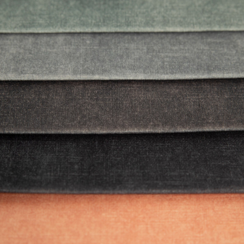 Geometric velvet fabric for upholstery - Anthracitis | Ciga