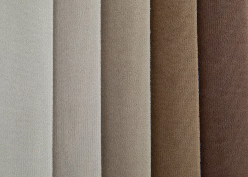 Velvet fabric to line and spoil - minutes - light beige