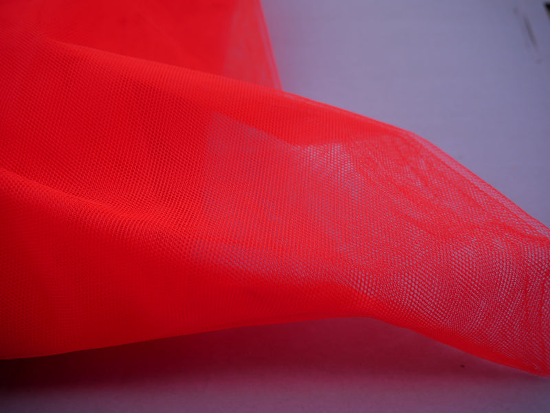 3M Width Tulle Fabric - Orange